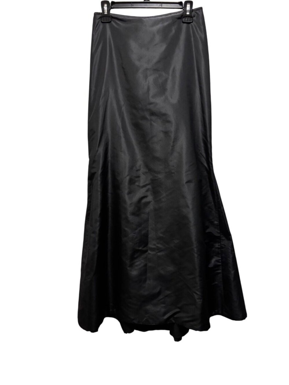 Carmen Marc Valvo Black Silk Mermaid Maxi Skirt Size 2 Formal Evening Gown